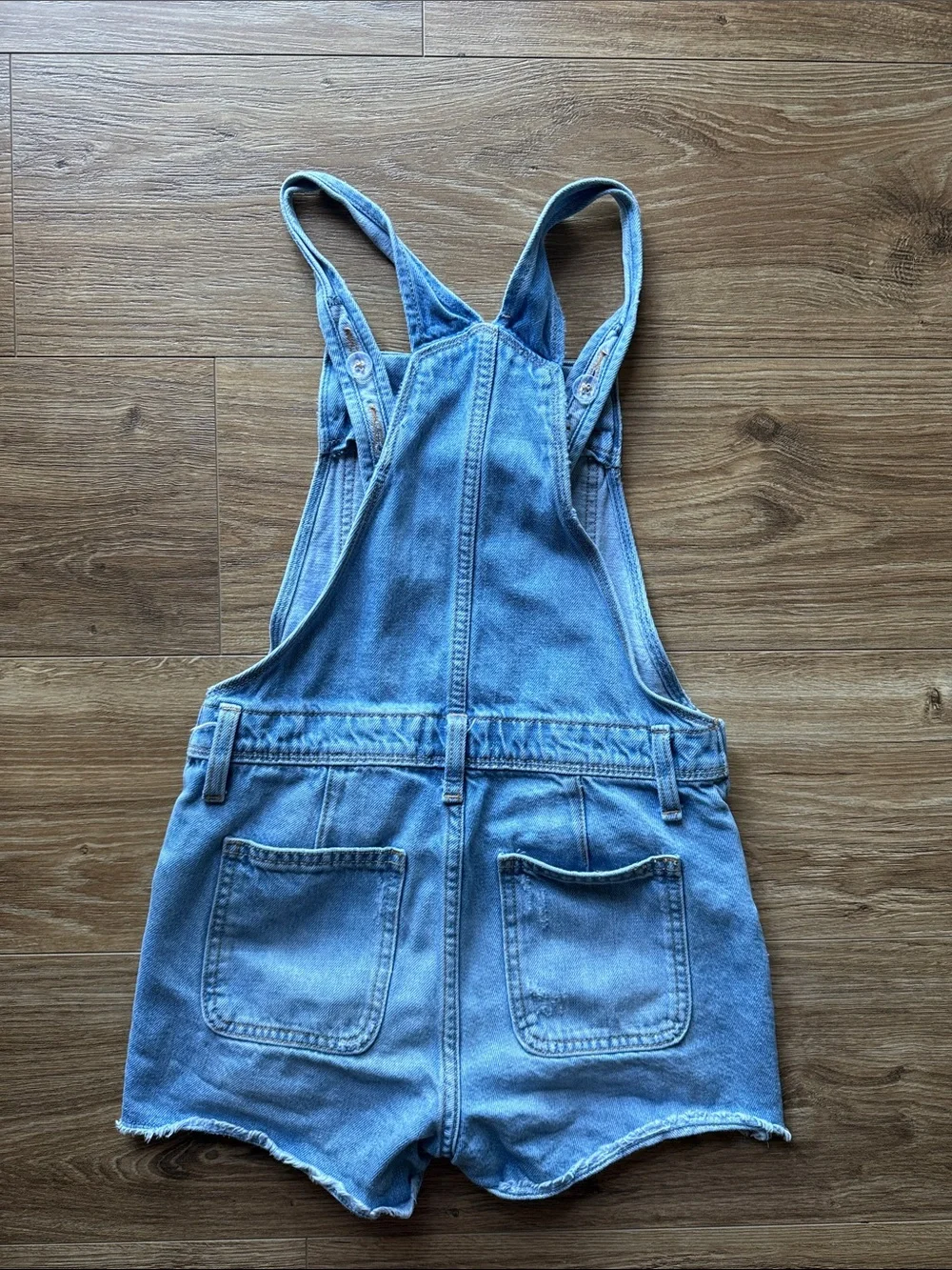 Old Navy Light Blue Denim Short Overalls